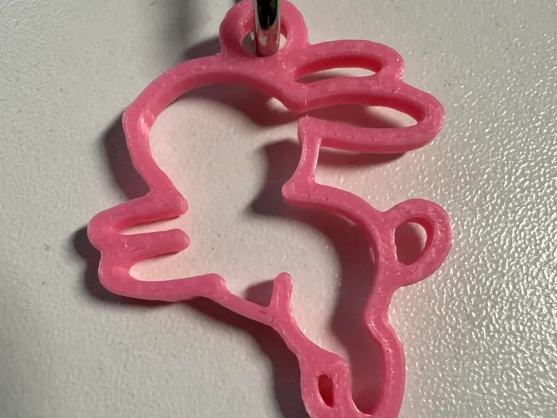 Cute Bunny Keychain Pendant 