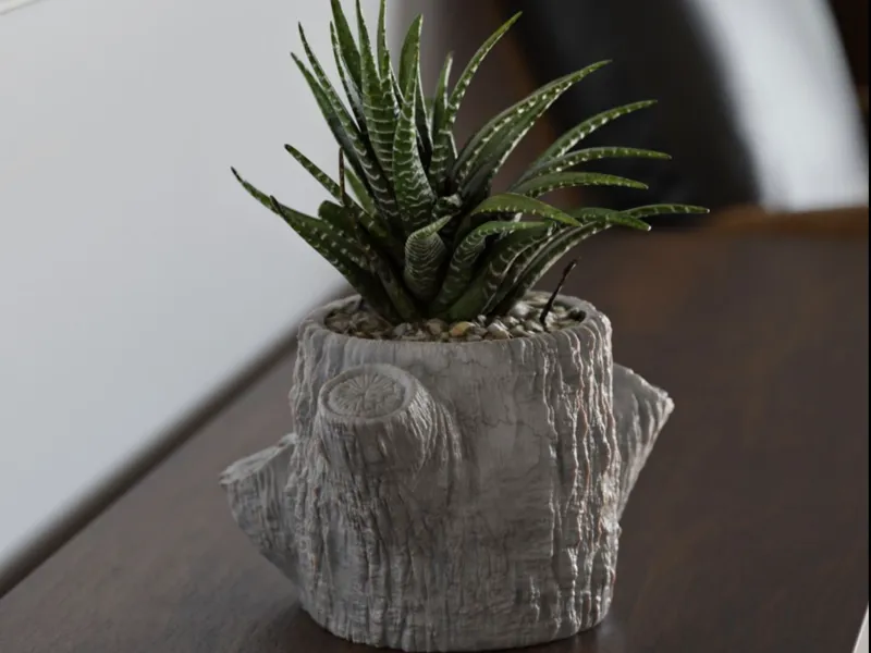 Wood Flower pot