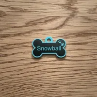 Anhänger mit Name "Snowball"