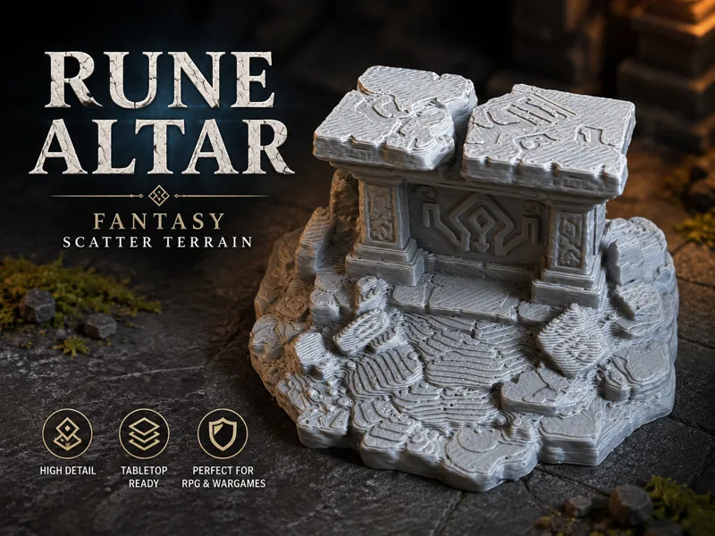 Runenaltar – Fantasy Scatter Terrain für Tabletop