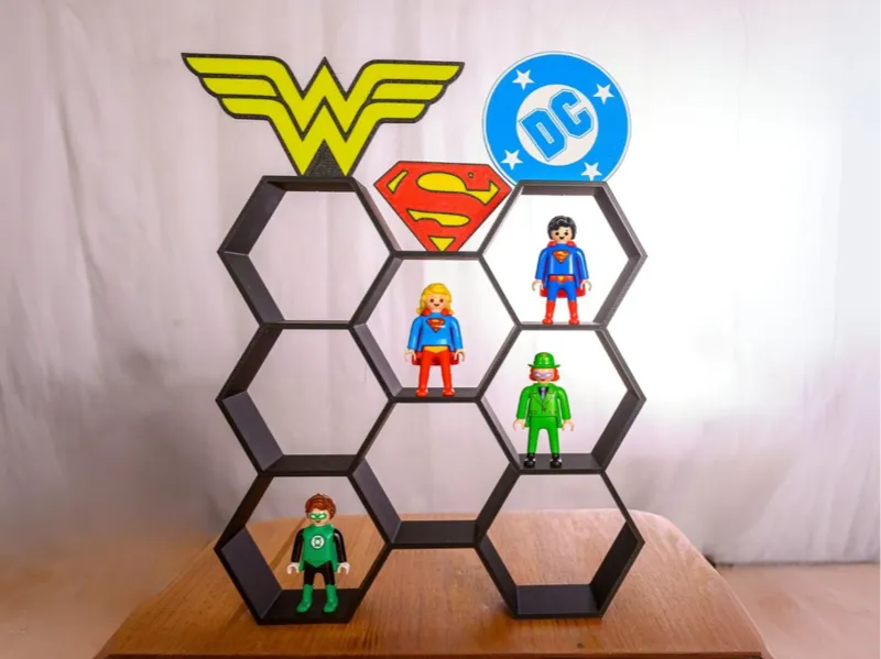 Estanteria playmobil DC kinder