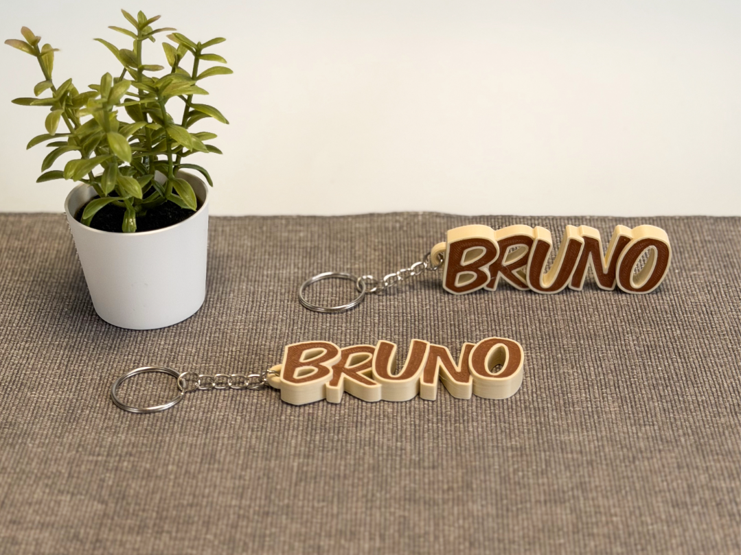 Schöner Schlüsselanhänger mit dem Namen Bruno