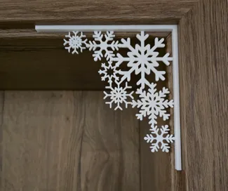 Christmas Winter door inner corner decoration