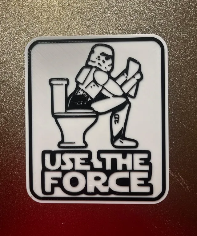 Star Wars toilet sign