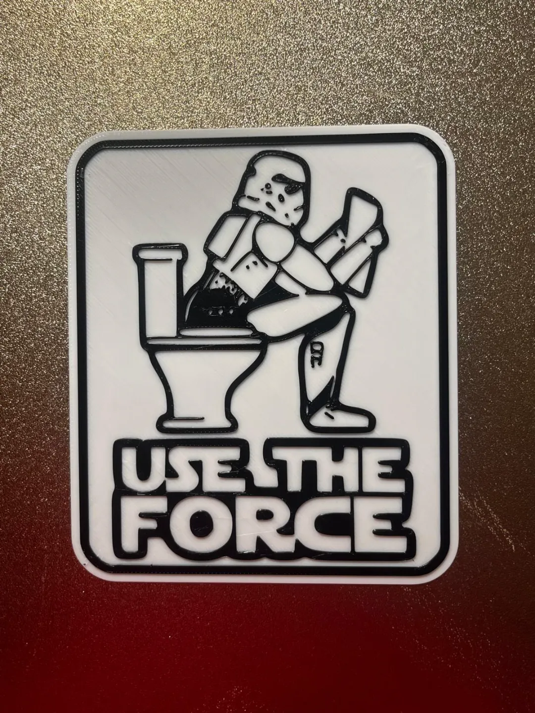 Star Wars toilet sign view 2
