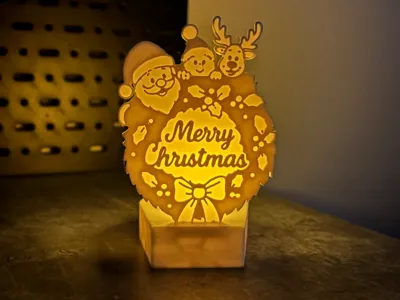 Merry Christmas Tealight Stand