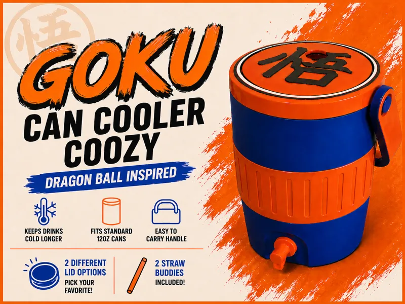 Goku Can Cooler Coozy