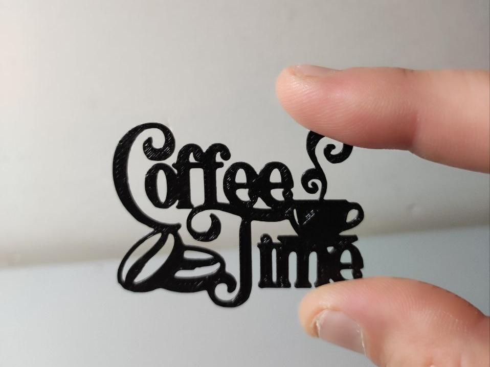silueta coffee time 3D model