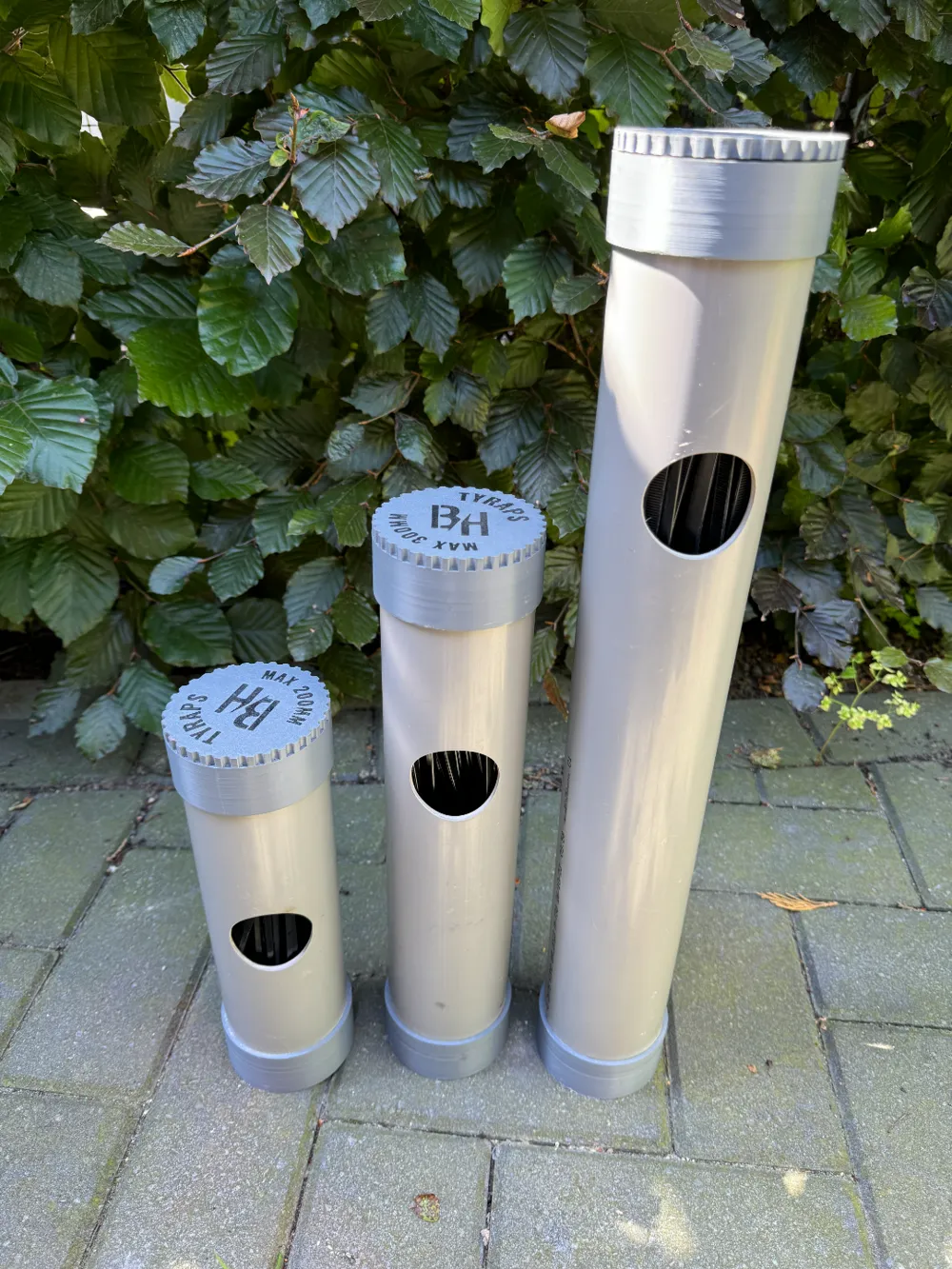 PVC Pipe Tyrap Storage / Storage Lid Top & Bottom by dj12bas MakerWorld