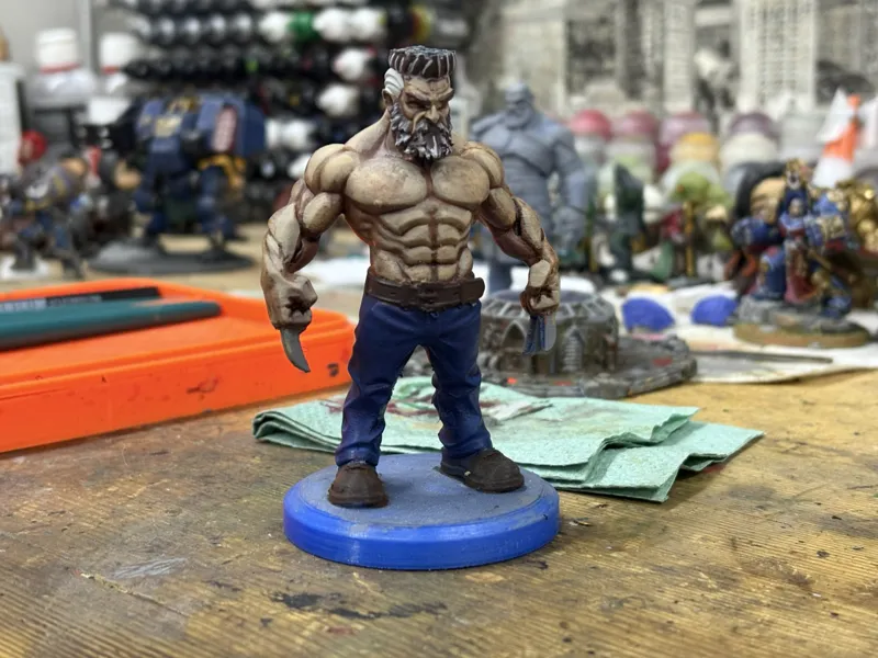 Wolverine Style Miniature | 3D Print Figure Logan