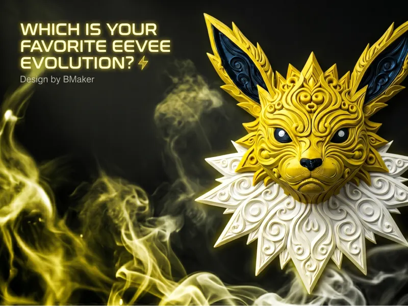 Jolteon - Arte de pared - Fan art de Pokémon