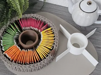 Organizer für Häkelkörbe Rund 25cm