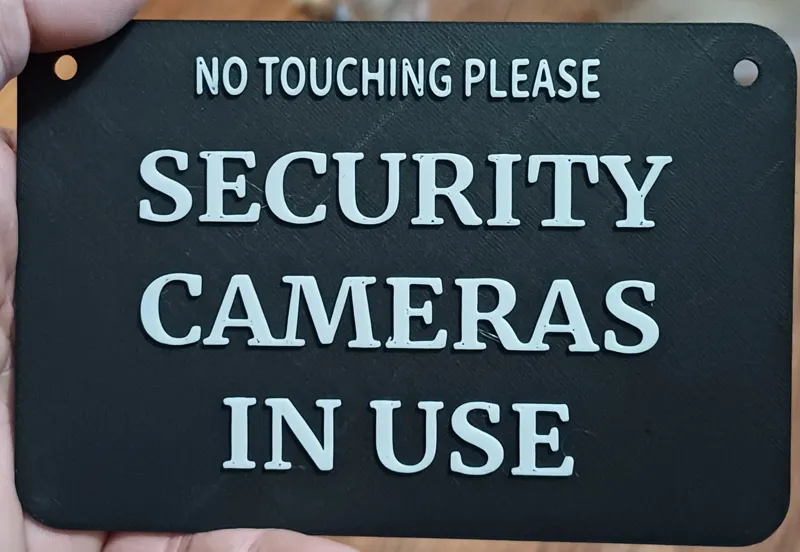 Haunt Camera Notice Sign