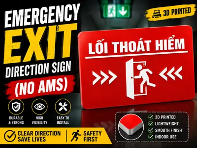 Emergency Exit Direction Sign (NO AMS)
