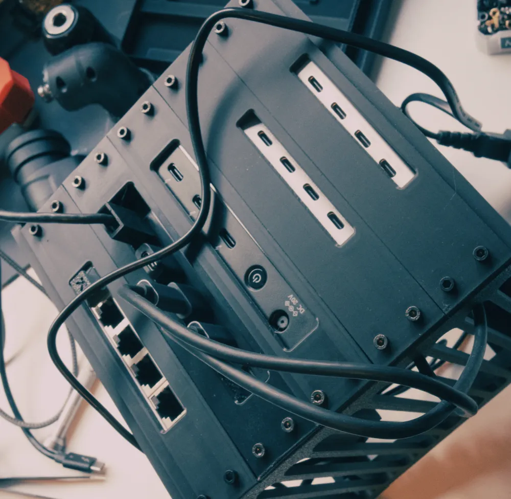 Deskrack - Modular rack for USB devices by Dave MakerWorld: Download ...
