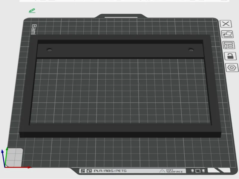 A5 Wall-Mounted Frame (2-Screw Mount)