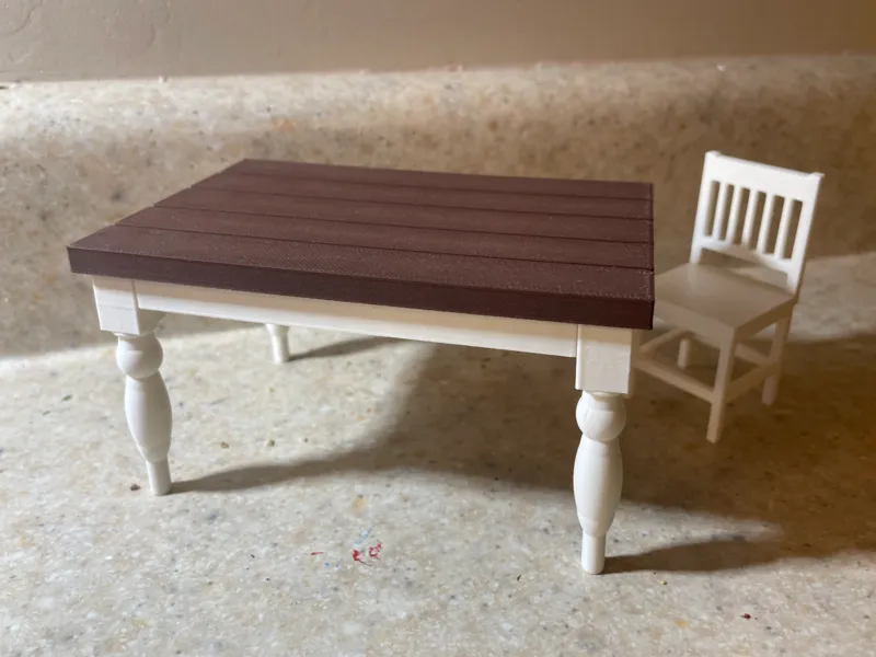 1:12 Scale Dining Table