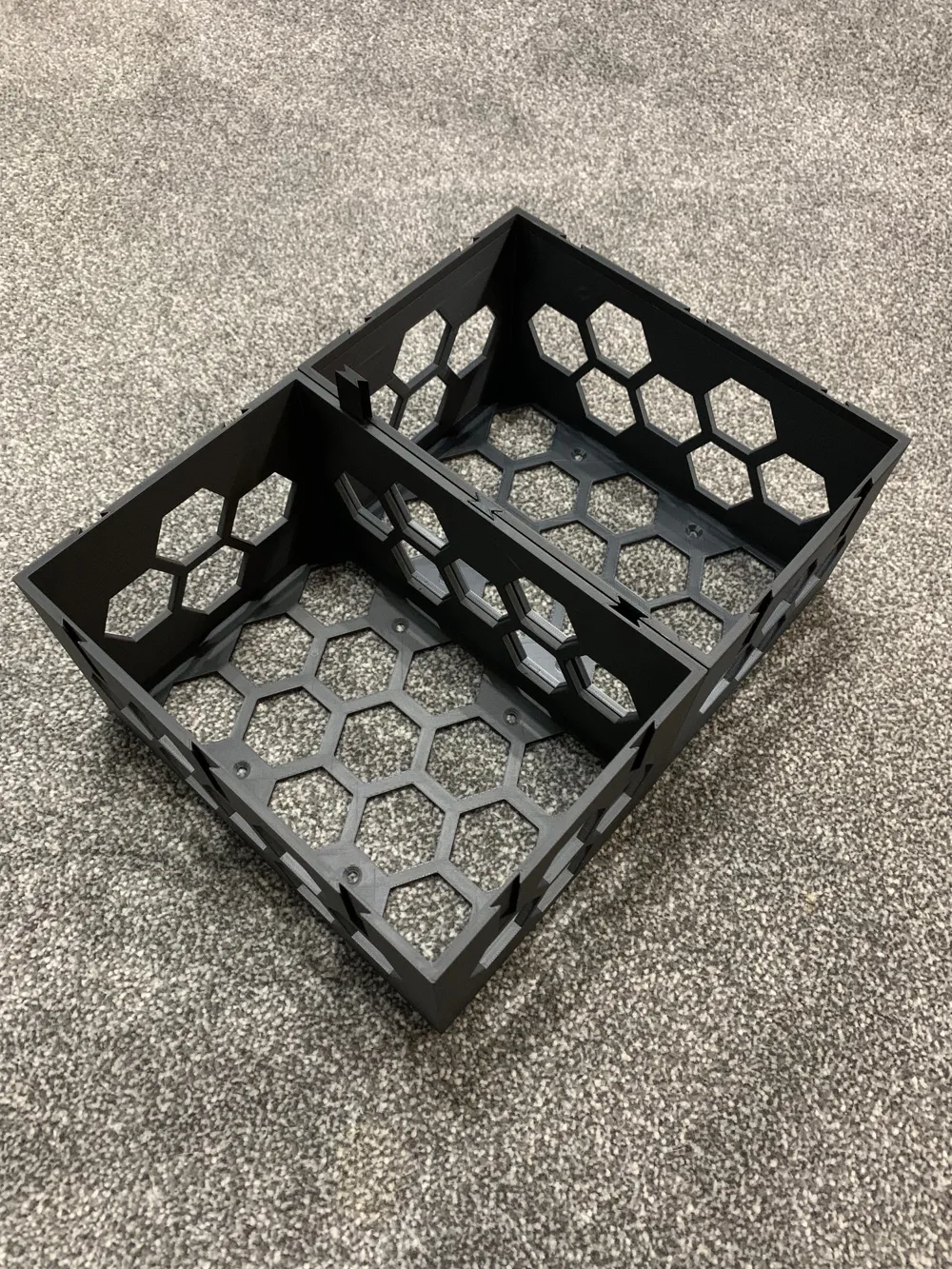 Modular Cd Rack 3d Print Stackable CD,DVD & Bluray Rack with Hexagon Design - Free 3D Print ...