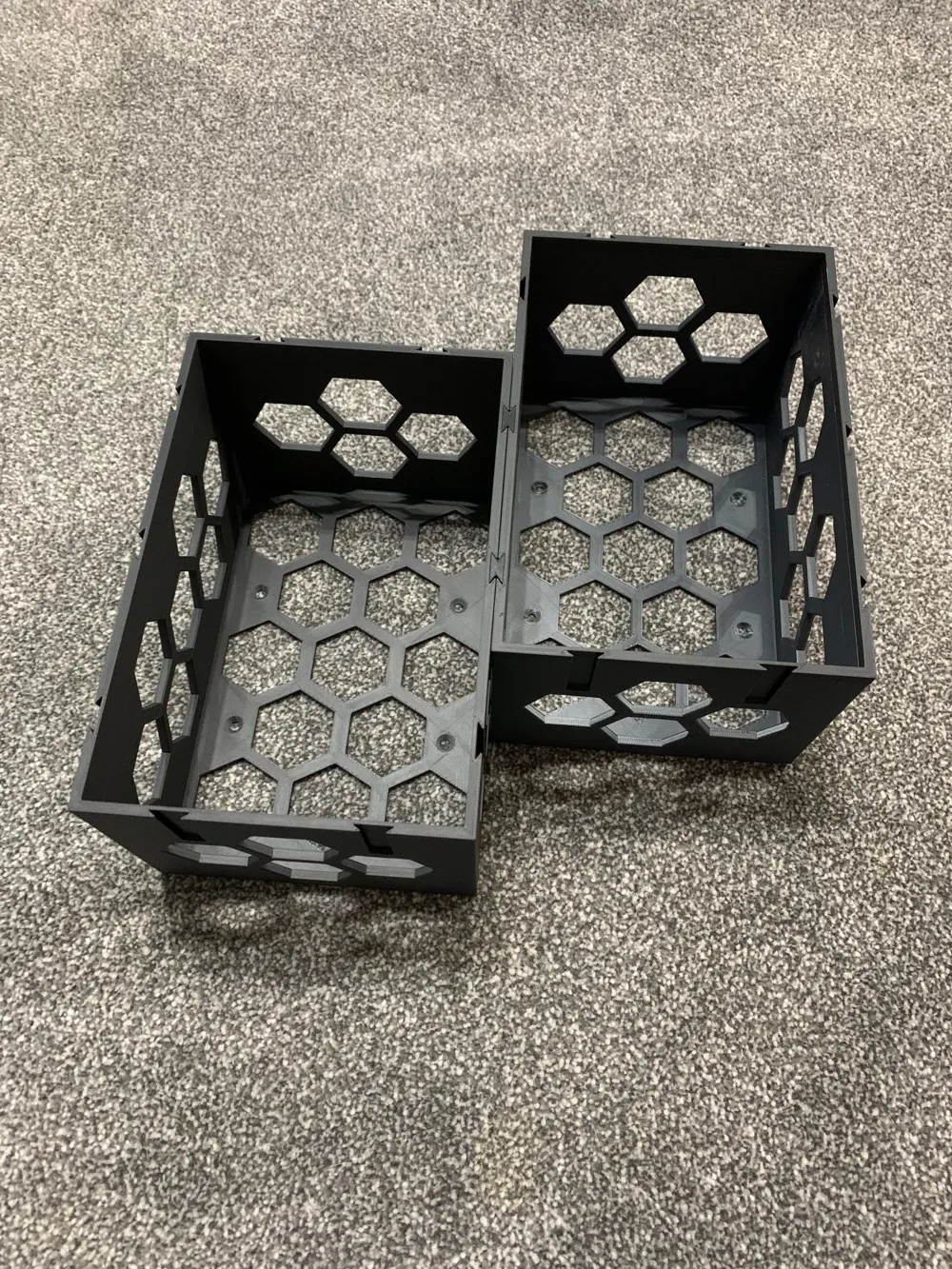 Modular Cd Rack 3d Print Stackable CD,DVD & Bluray Rack with Hexagon Design - Free 3D Print ...