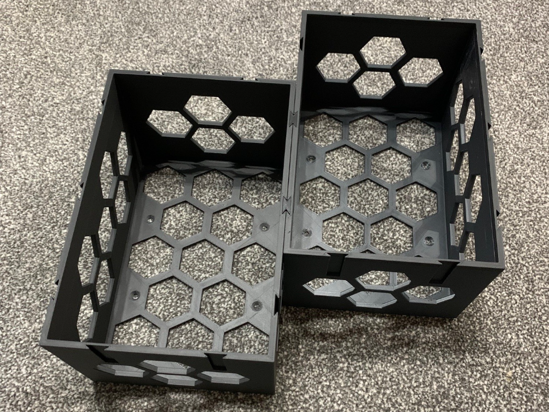 Stackable CD,DVD & Bluray Rack with Hexagon Design