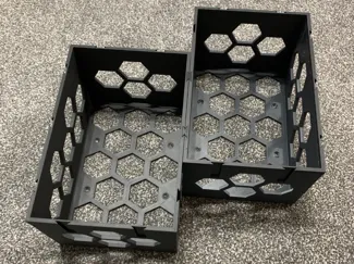 Stackable CD,DVD & Bluray Rack with Hexagon Design