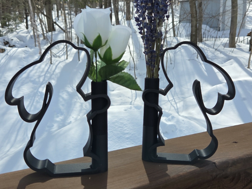 Easter Bloom Silhouette Vase