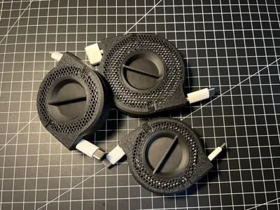 Cable reel with gridfinity box