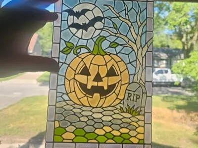Pumpkin stained glass 