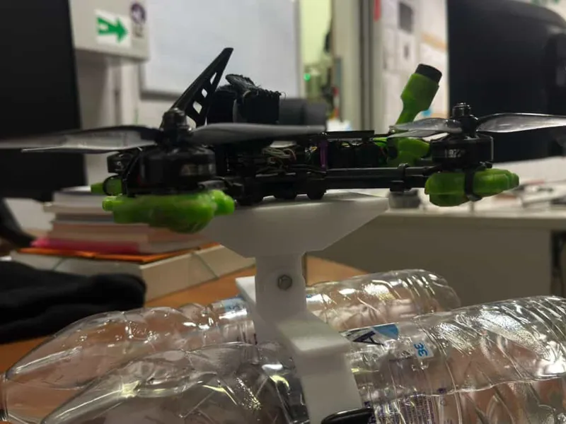 FPV Drone Launch Pad with Water Bottle Ballast