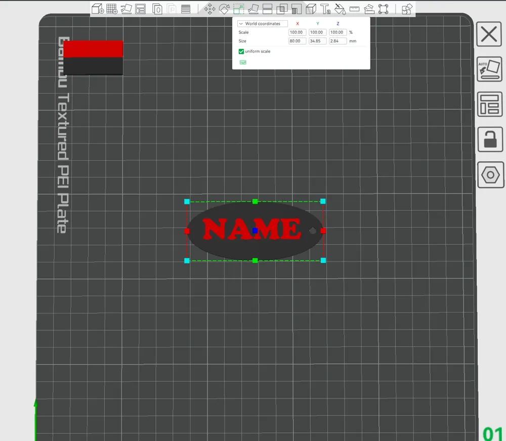 Customizable Oval Shape Name Tag, UPDATED by Bens3ds - MakerWorld