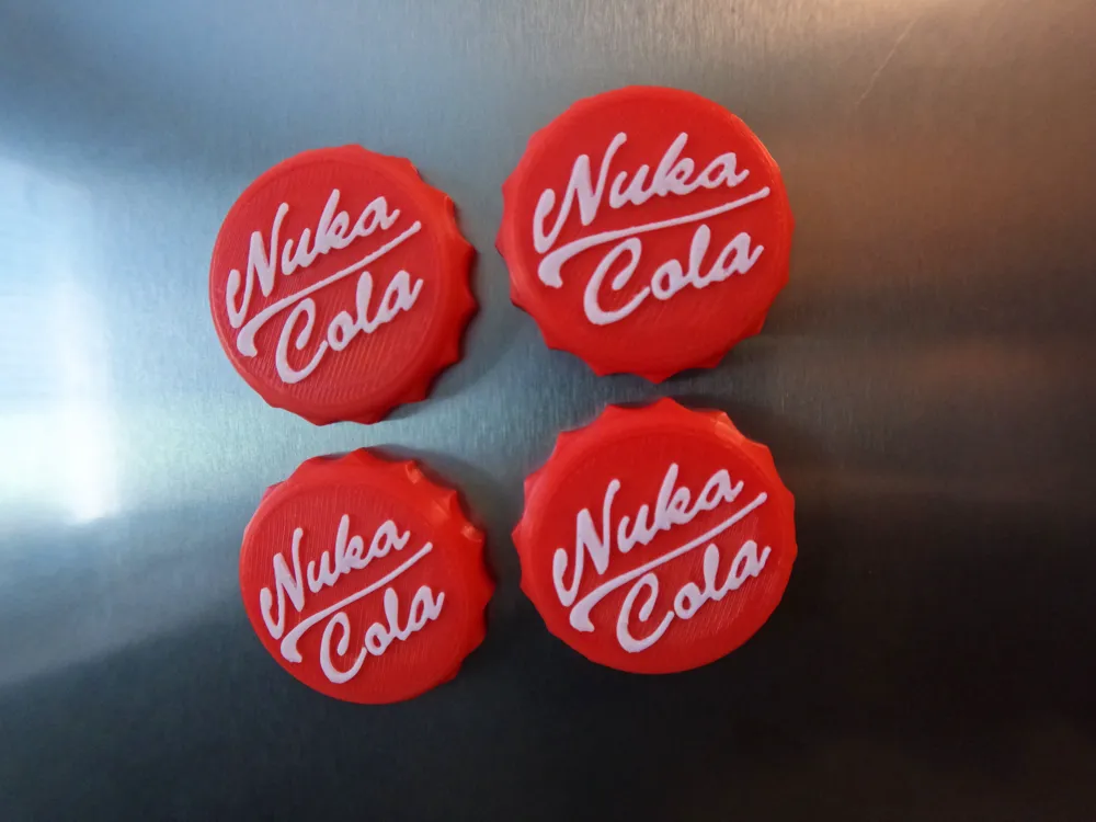 Nuka Cola Cap Fridge Magnet Nuka Cola Cap Magnet Free 3d Print
