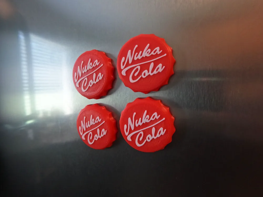 Nuka Cola Cap Fridge Magnet Nuka Cola Cap Magnet Free 3d Print