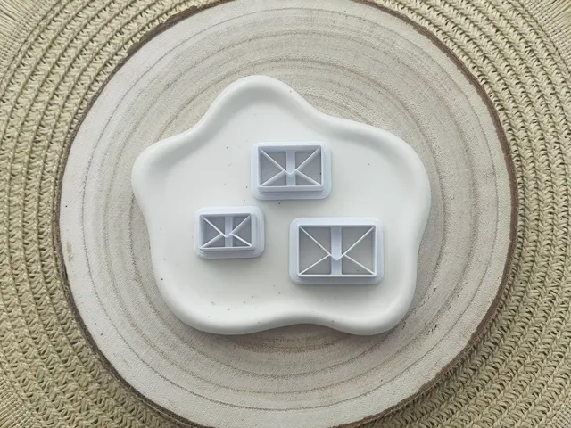 Closed Envelope Polymer Clay Earrings Cutter