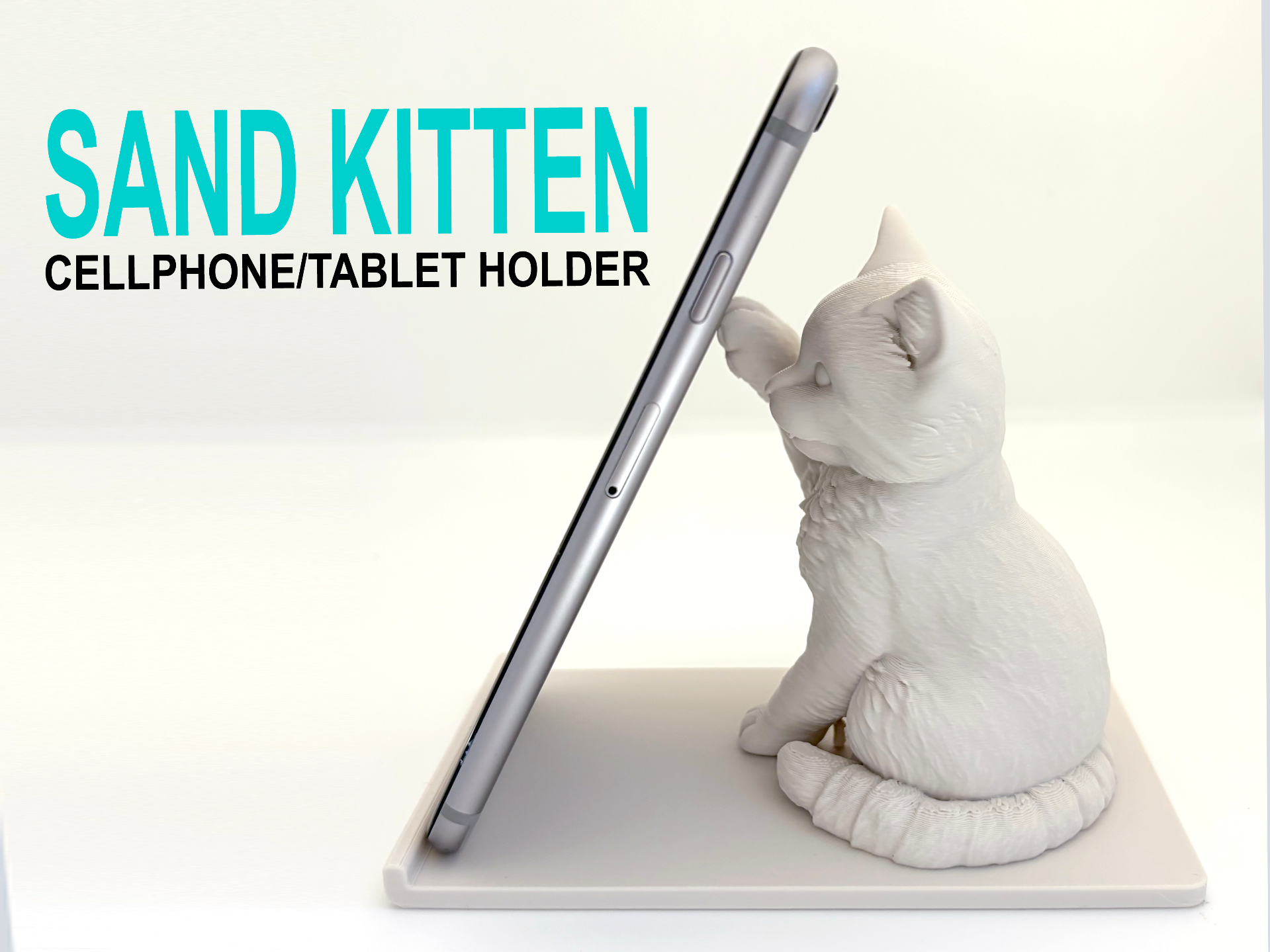 Sand Kitten (Cat) Cellphone/Tablet Holder