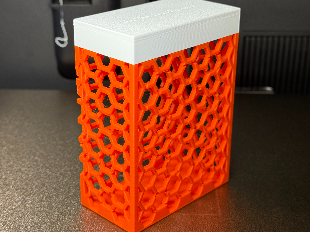 Honeycomb Hex Cutout TCG Deck Box · Card Storage