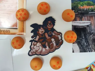 Dragonballs all 7 magnets 