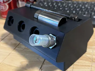 Engine Shaped Sparkplug Holder with tool caddy