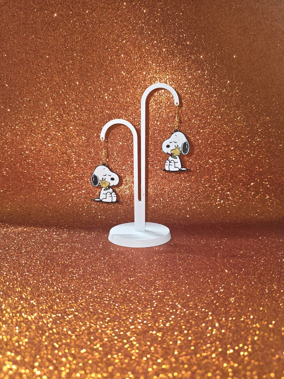 Snoopy friendship earrings view 3