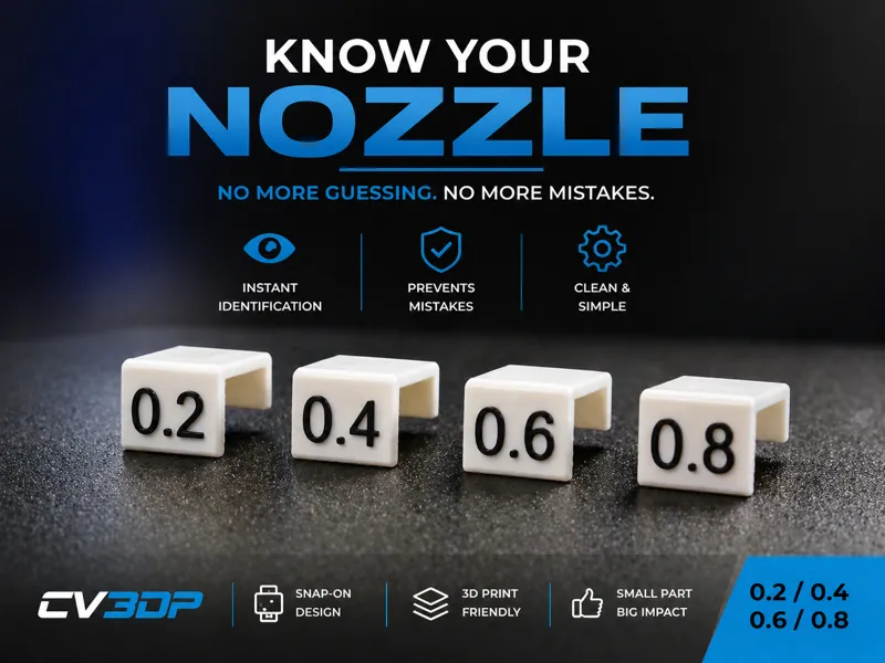 K2 Slide-On Nozzle Size Indicator