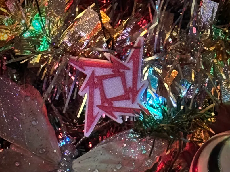 Metallica Ninja Star Christmas Ornament