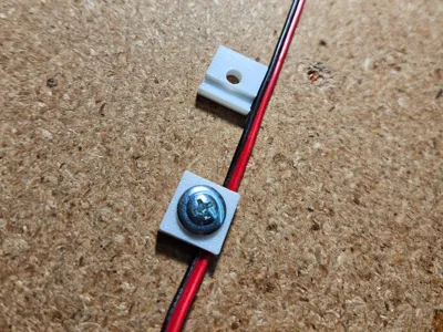 Small wire clamp for 24awg PVC coated wire