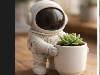 Mini Astronaut Blumendekor