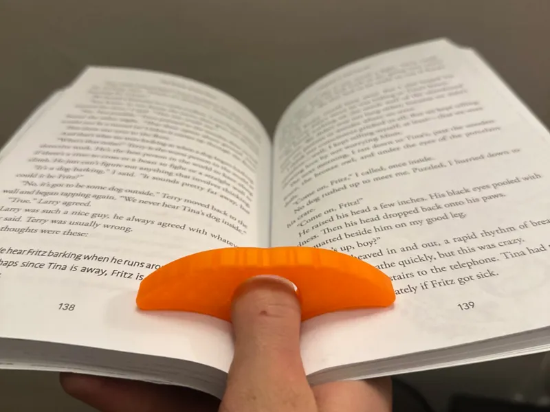 comfortable book holder