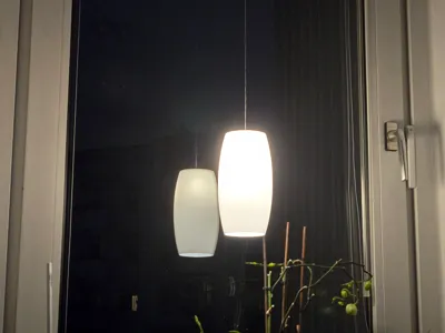 Oval Lamp for Herrnhuter Star Base Open at the Bottom