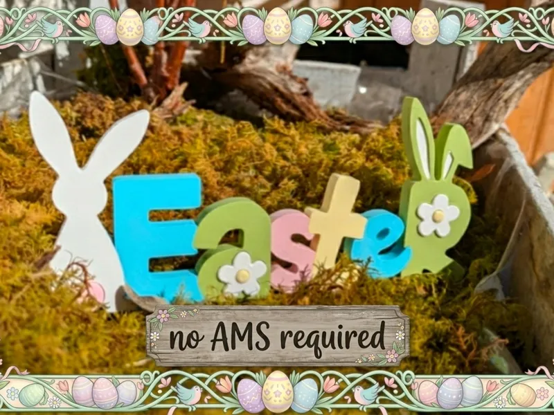 Modular Easter Bunny Sign - no AMS
