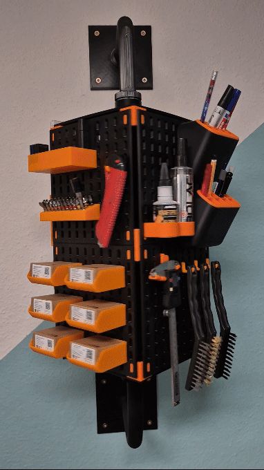 Skadis-Cube modular, Kugelgelagert und kompakt. 