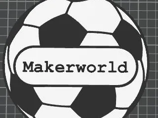 Soccer ball ornament with name plate