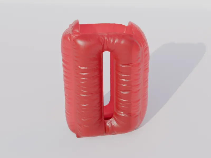 D letter pen holder inflated cloth