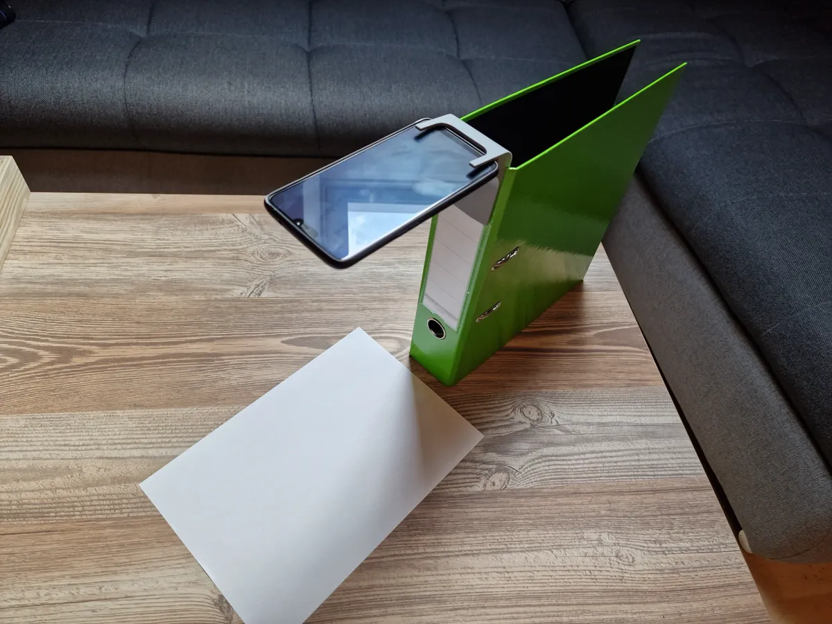 Simple document scanner for smartphone - Free 3D Print Model - MakerWorld