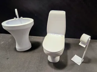 Doll Bathroom Set 1/6 Playscale